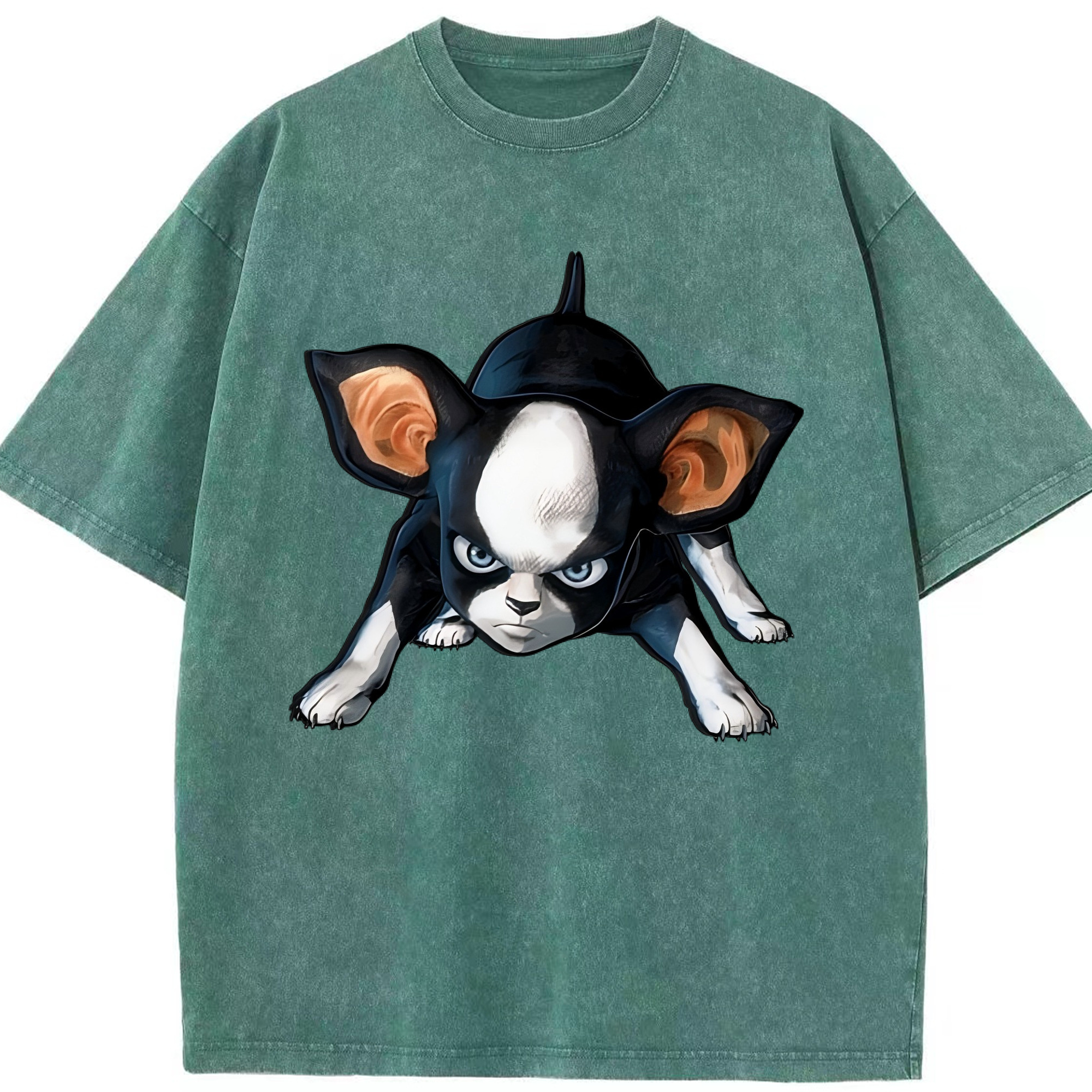 （画像用） ジョジョの奇妙な冒険 イギー JoJo's Bizarre Adventure Iggy 綿100% ヴィンテージ風 半袖Tシャツ（フロントプリント）